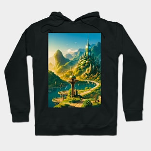 Solarpunk City - Utopia in a Green Valley Hoodie